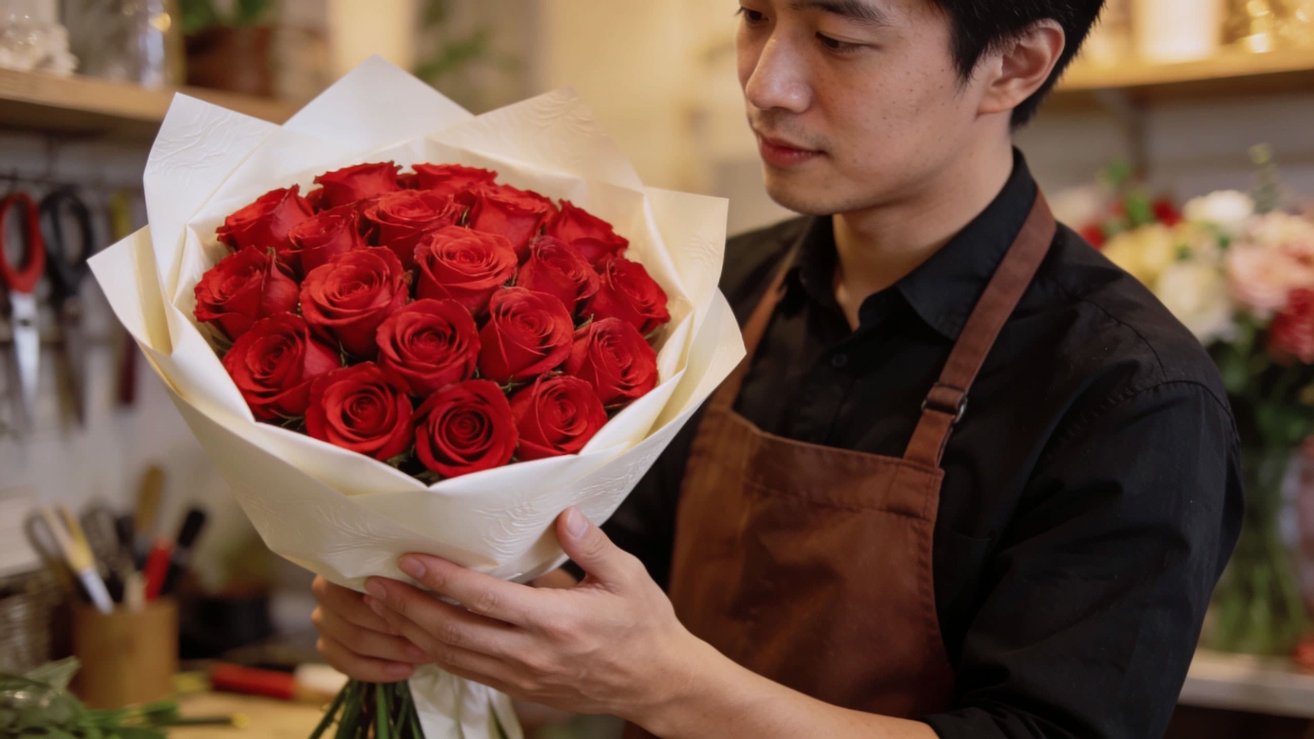 Wrapping bouquet